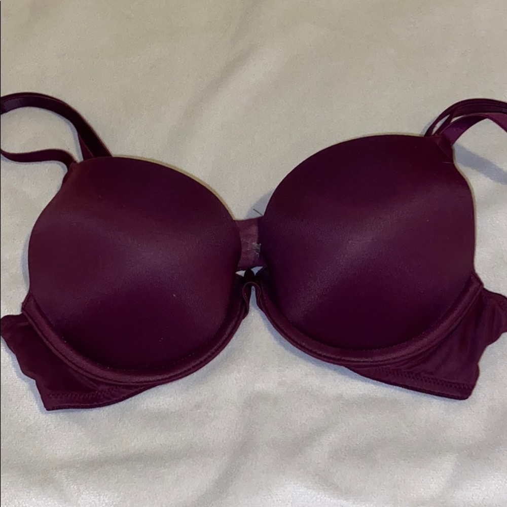 Maroon push up bra